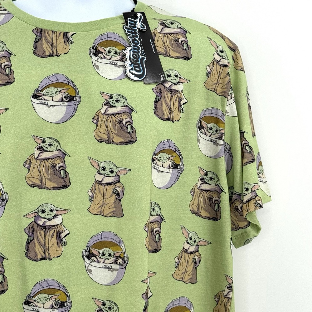 Star‎ Wars Grogu Cakeworthy Shirt 3XL NWT Baby Yoda AOP Tee Mandalorian